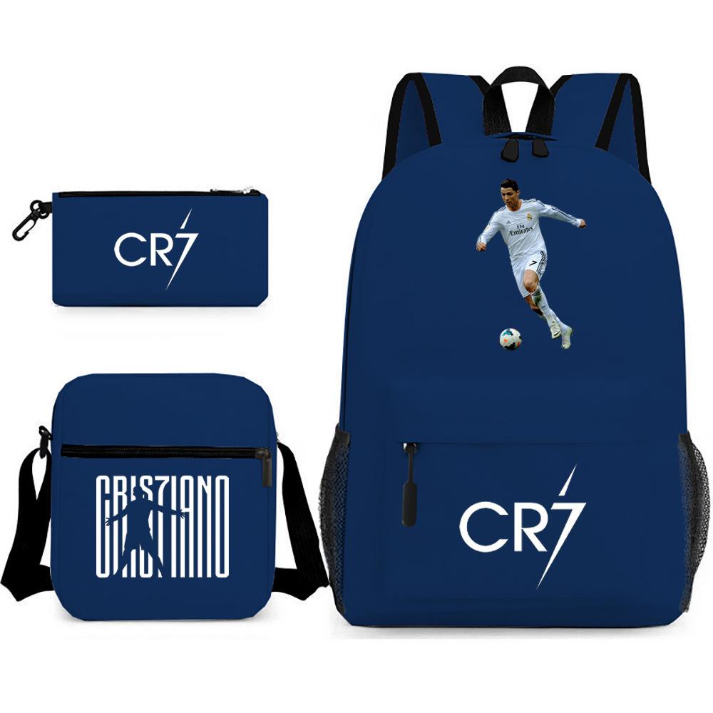 Stitc Cartoon Full Print Backpack Student Bag Pencil Case Two-Piece Set Children'S Backpack