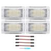 4pcs Car Footwell Light Ultra Bright Atmosphere Lamp Replacement for Tesla Model 3 2018‑2021White