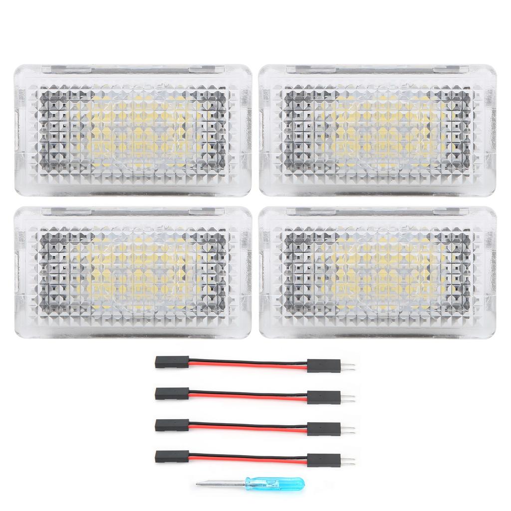 4 Stück Auto Fußraumleuchte Ultra Helle Atmosphärenlampe Ersatz für Tesla Model 3 2018‑2021Weiß