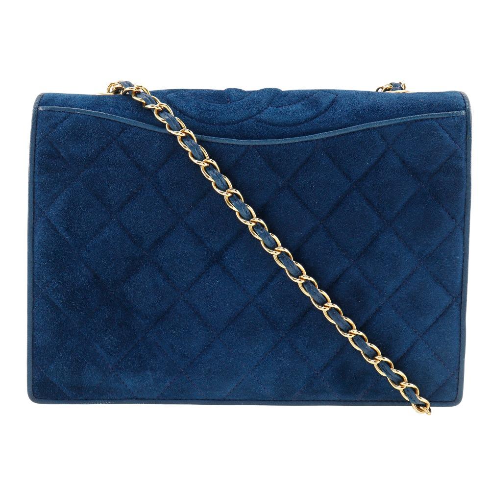 

CHANEL ChainShoulder Shoulder Bag Matelasse vintage Blue Suede Women Used