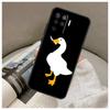 Funny Cartoon Duck Case For Oppo A17 A57 A77 A40 A78 A54 A74 A94 A76 A16 A96 A18 A60 A80 A38 A58 A98 A15 A5 Pro