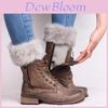Cozy And Stylish 2020 Winter Short Fleece Sock Covers For Adults In Multiple Colors