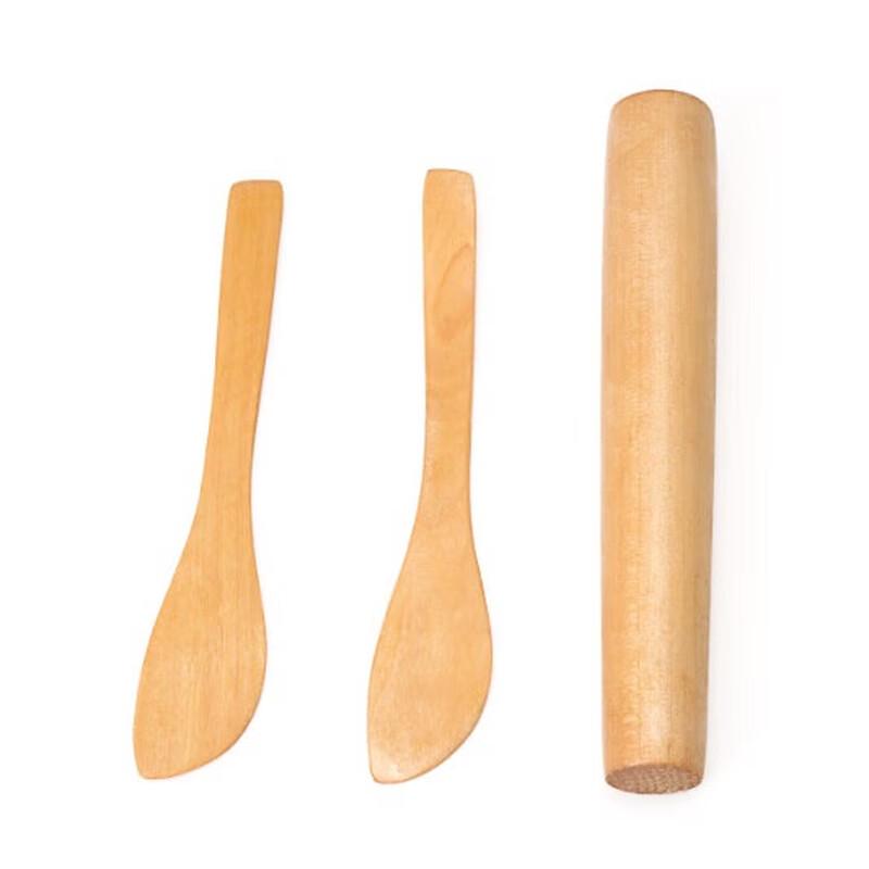 Zhi Shi Small Wooden Rolling Pin Set