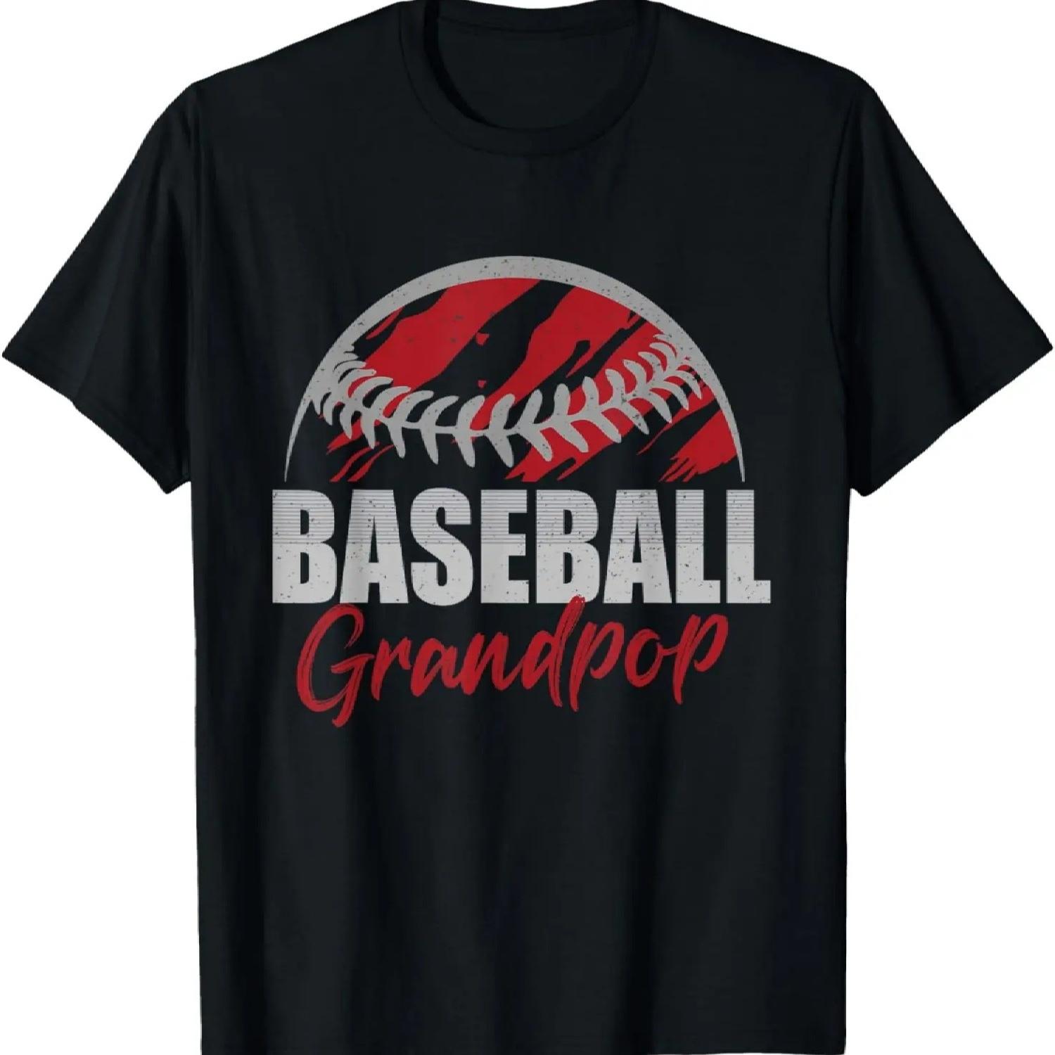 Baseball Grandpop Life Gifts For Father s Day Dad Grandpa T-Shirt S