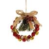 Handmade Christmas Bells Wreath Iron Xmas Tree Hanging Bells  Wedding Supplies