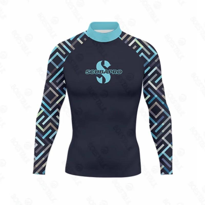 Ανδρικό Ελαφρύ Αντιηλιακό Μαγιό Rash Guard Γρήγορου Στεγνώματος Προστασία UV για Surfing, Κατάδυση, Παραλία, Θαλάσσια Σπορ Καλοκαίρι