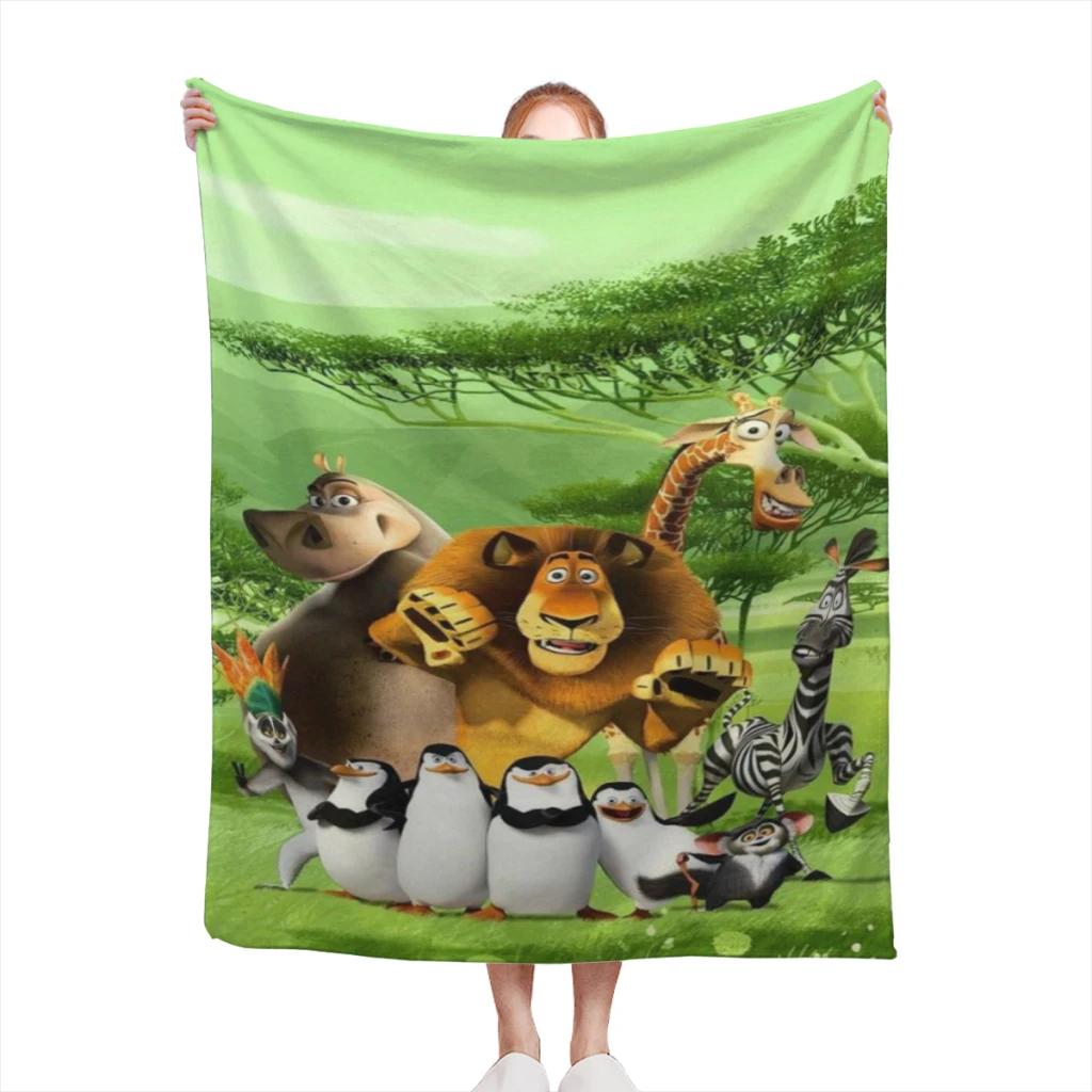 Coperta in Flanella Confortevole Madagascar Soffice Morbida Decorazione Camera da Letto Coperte per Divano Piumone Casa e Decorazione