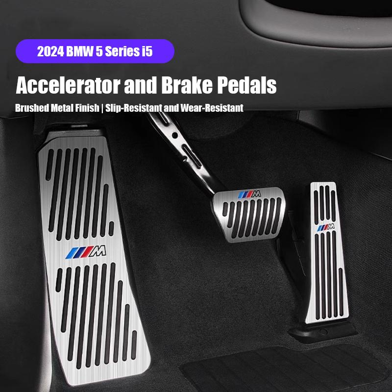 For BMW 1 2 3 4 5 6 7 Series X1 X3 X4 X5 X6 F20-F31 F34 F32 F33 F36 Accelerator Brake Pedals Footrest 3D Covers Car Sticker UF0