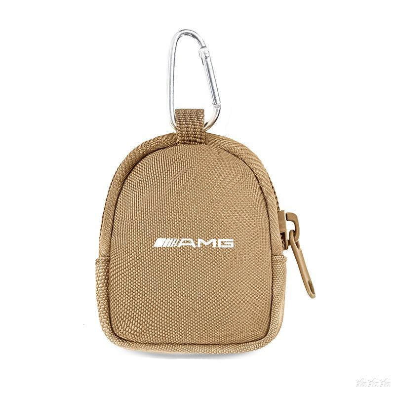 RPO5 Car Wallet Portable Storage Bag Zipper Clutch Multi-function Storage Accessories For Benz AMG W206 W220 W201 W168 W210 Stickers