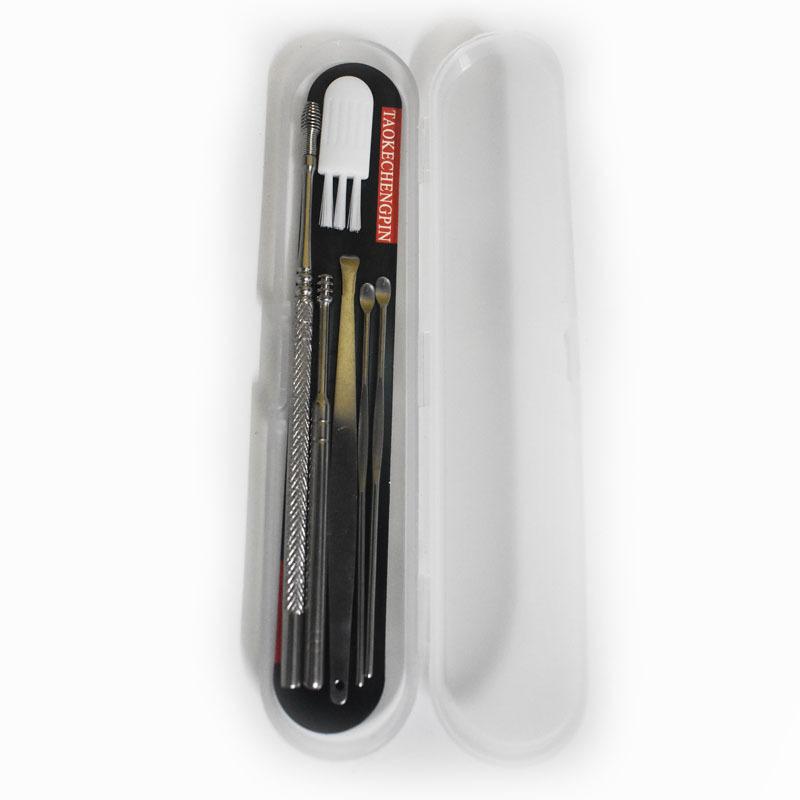 Ear Cleaner Set Earpick Ear Wax Remover Ear Spoon Curette Ear Cleaning Spiral Earpick Easy Earwax Removal Ear Cleaner Kit Gadget