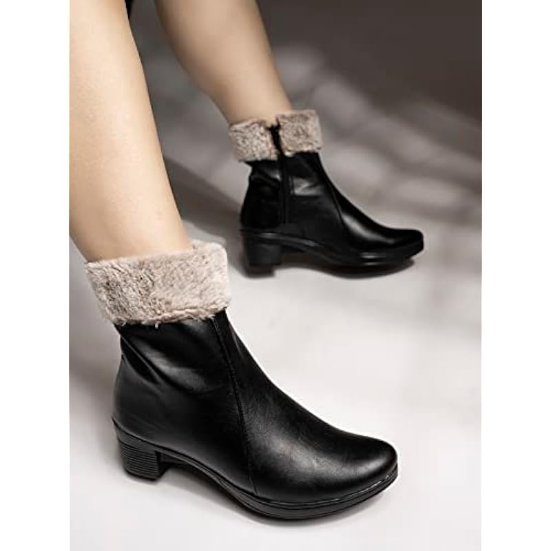 Shoetopia Women S Flat Boots 6 UK чёрный
