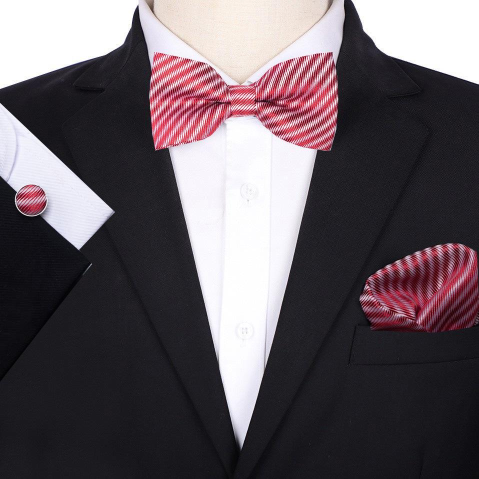 Men'S Groom Wedding Host Solid Color Bow Tie Best Man Suit Korean Version Shirt Bow Tie Wedding Men'S Bow