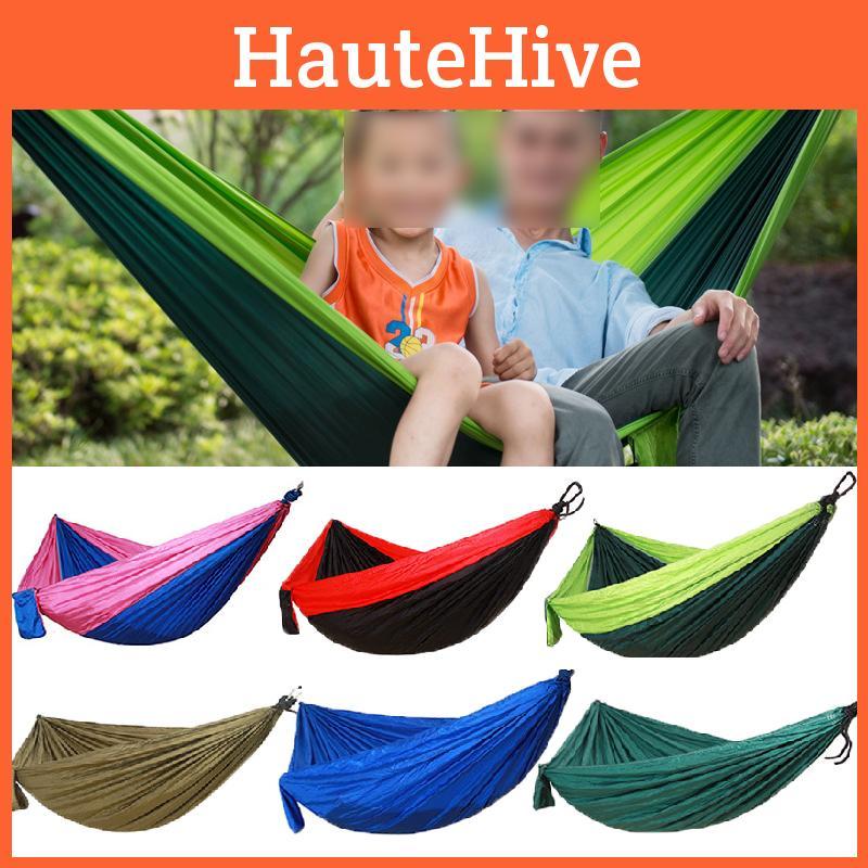 Double Person Parachute Nylon Hammock For Outdoor Travel And Camping**