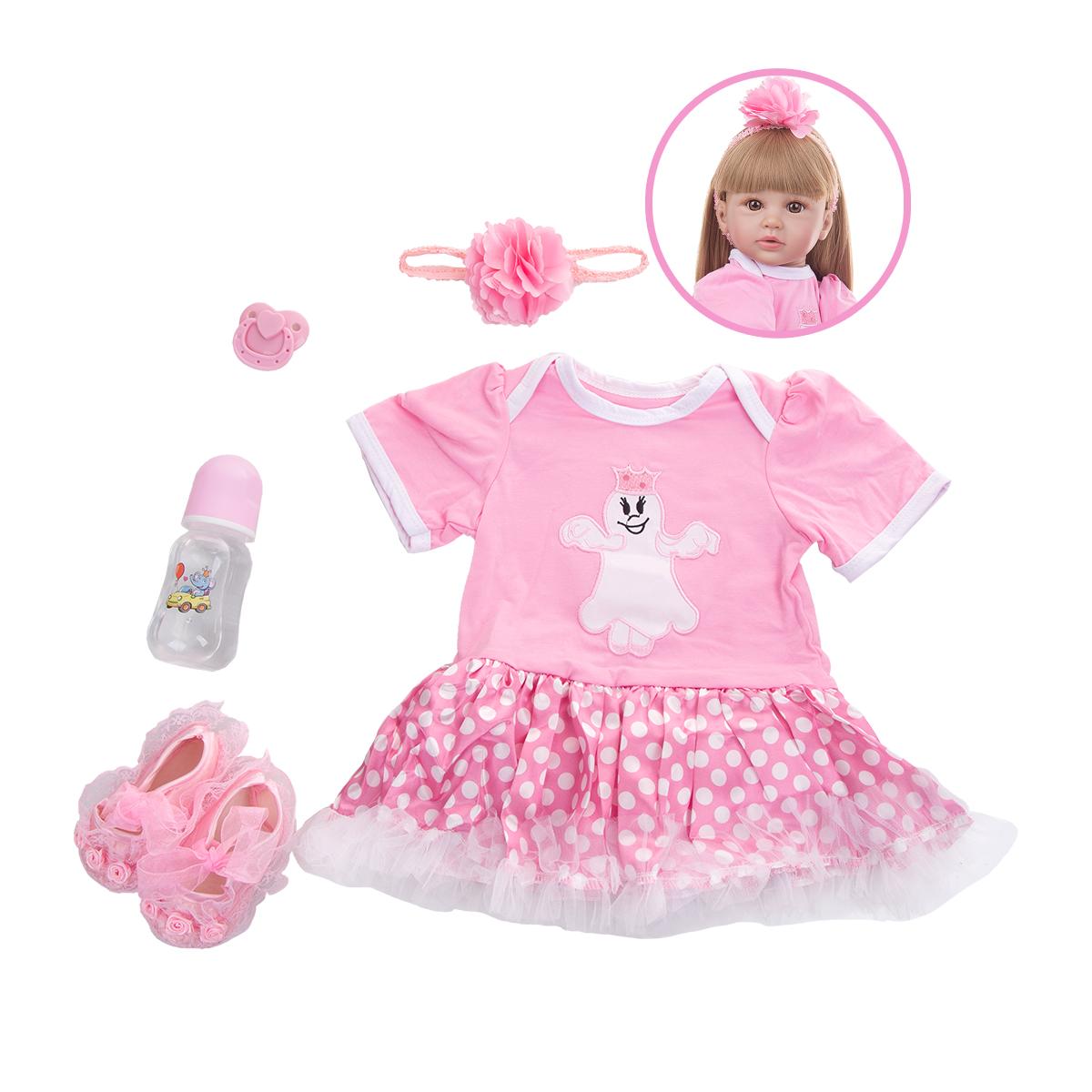 KEIUMI 24 дюймов Reborn Baby Dolls ручной работы из ткани — фото 6