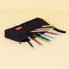2025 new pencil case popular INS simple large capacity canvas middle school student stationery box portable pencil bag niche