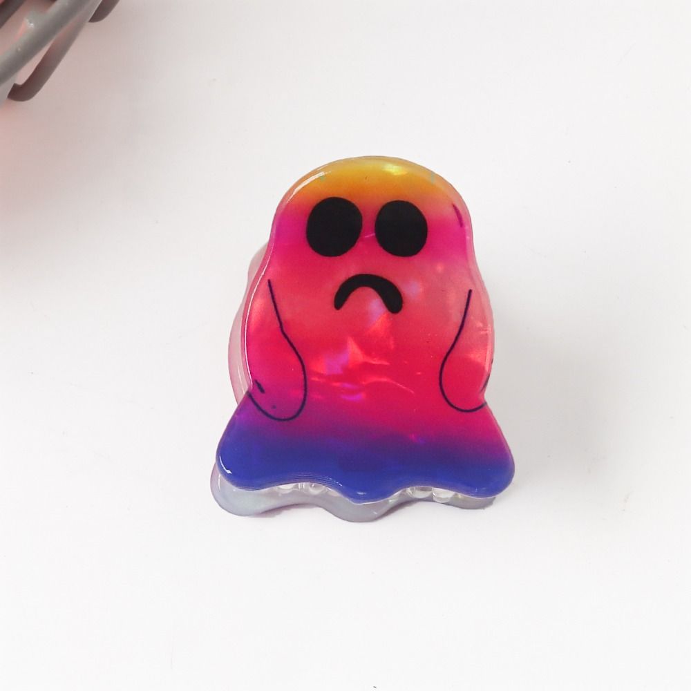 Colorful Ghost Grab Clip Pvc Spooky Hair Claw Fashion Halloween Grab Clip  Kids