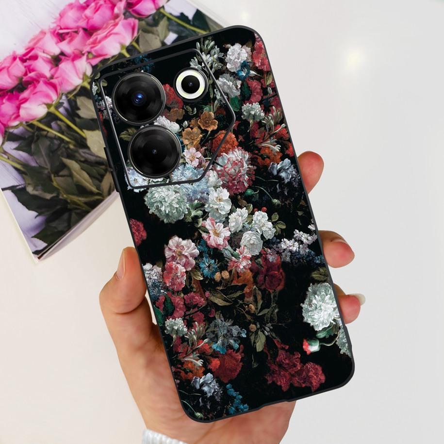 For Tecno Camon 20 Pro 5G Case Marble Cover For Tecno Camon 20 Bumper Soft Silicone Phone Cases For Camon20 Pro CK8n CK7n Fundas