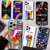 Pride L-Lesbian LGBT Rainbow Phone Case Silicone Soft For IPhone 17 16 15 14 13 12 11 X XR Plus Pro Max Plus