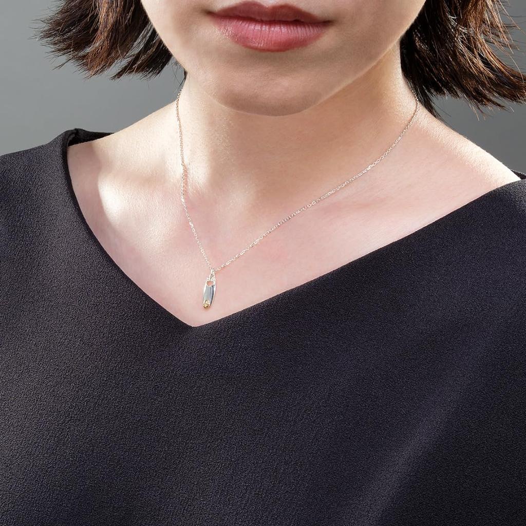 TV Anime Bizarre Golden Feature Necklace Silver Unisex Accessory Jewelry Popular Gift for Men and Women [U-Treasure] "JoJo's Adventure Wind" "Giorno