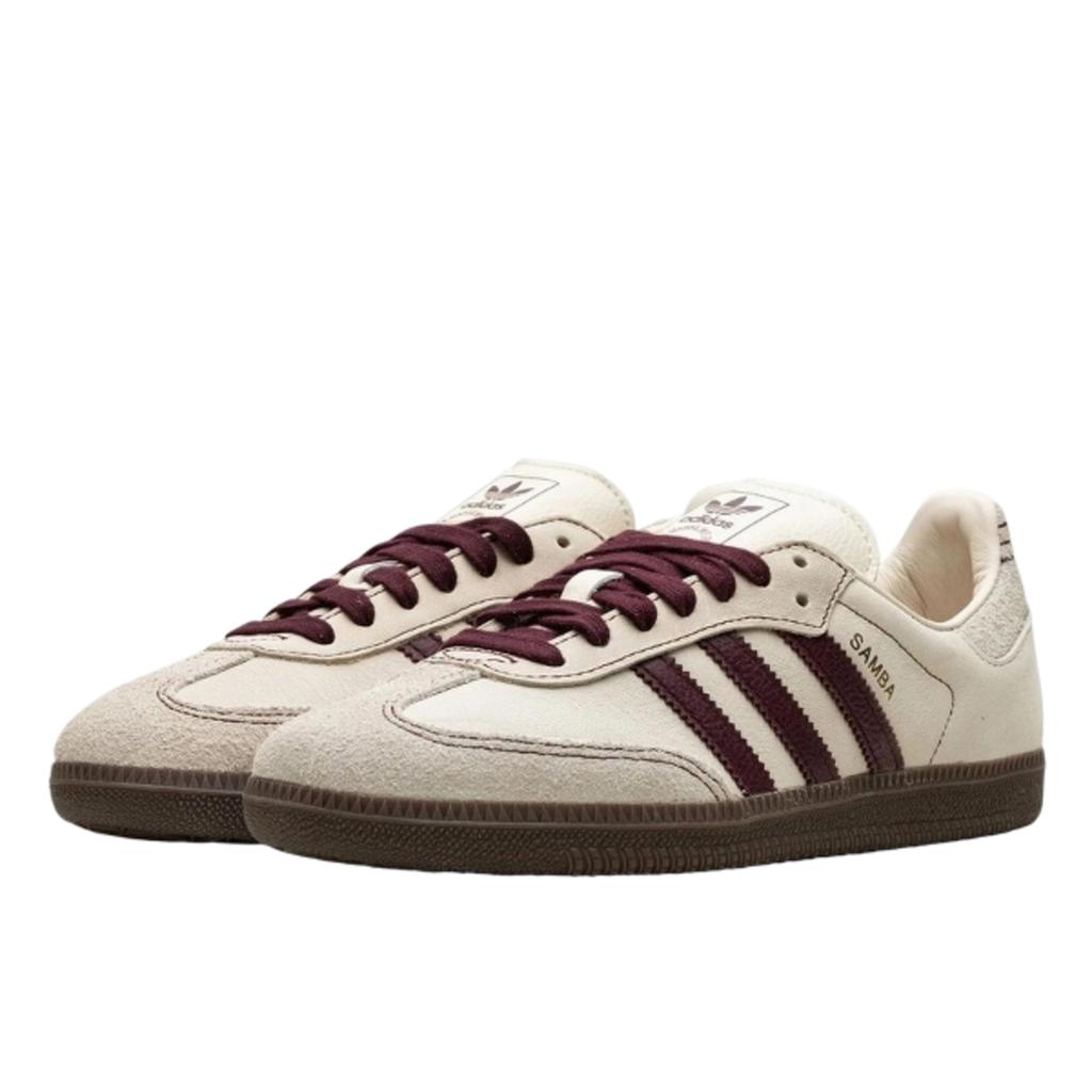 Adidas Samba OG Wonder White Maroon