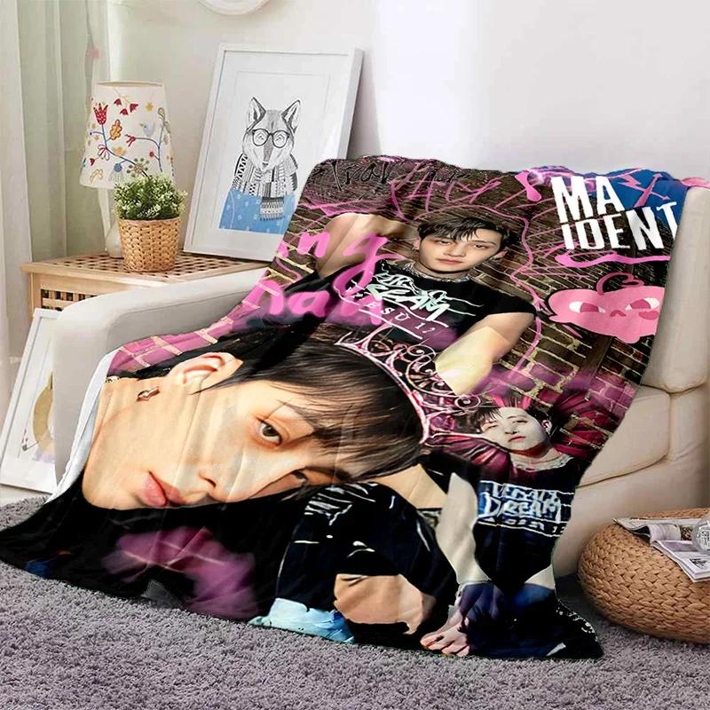 Korea Kpop Stray Kids 3D Singer Soft Flannel Blanket for Beds Bedroom Sofa Picnic,Throw Blanket for Cover Outdoors Leisure Gift
