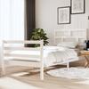 VidaXL Bed Frames White Solid Wood 90x190 Cm Single