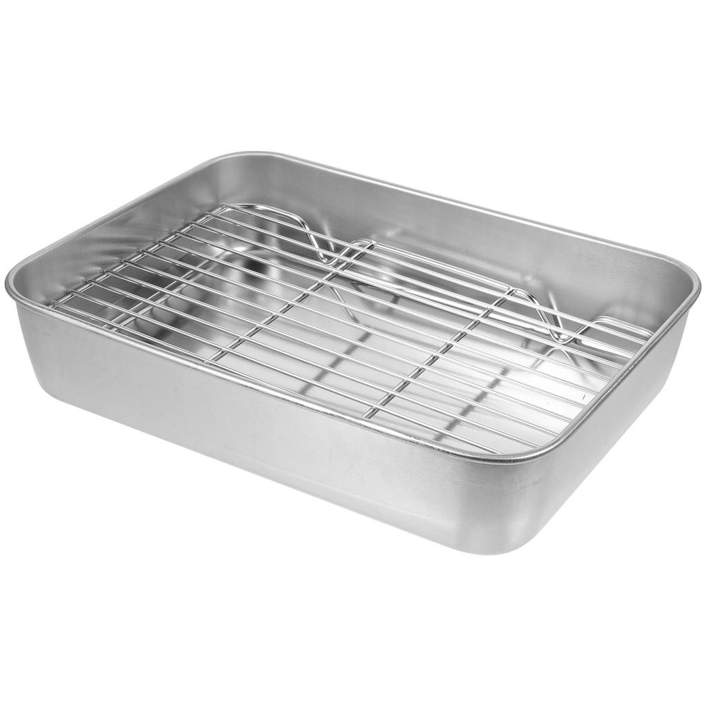 Supply Lid Grill Pan with Grid Frying Oven Trays for Baking Rack Cooking Colander