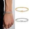 Gold/Silver Zircon Crystal Bracelet Jewelry Tennis Bracelet Sparkling Rhinestone Bangle  Women