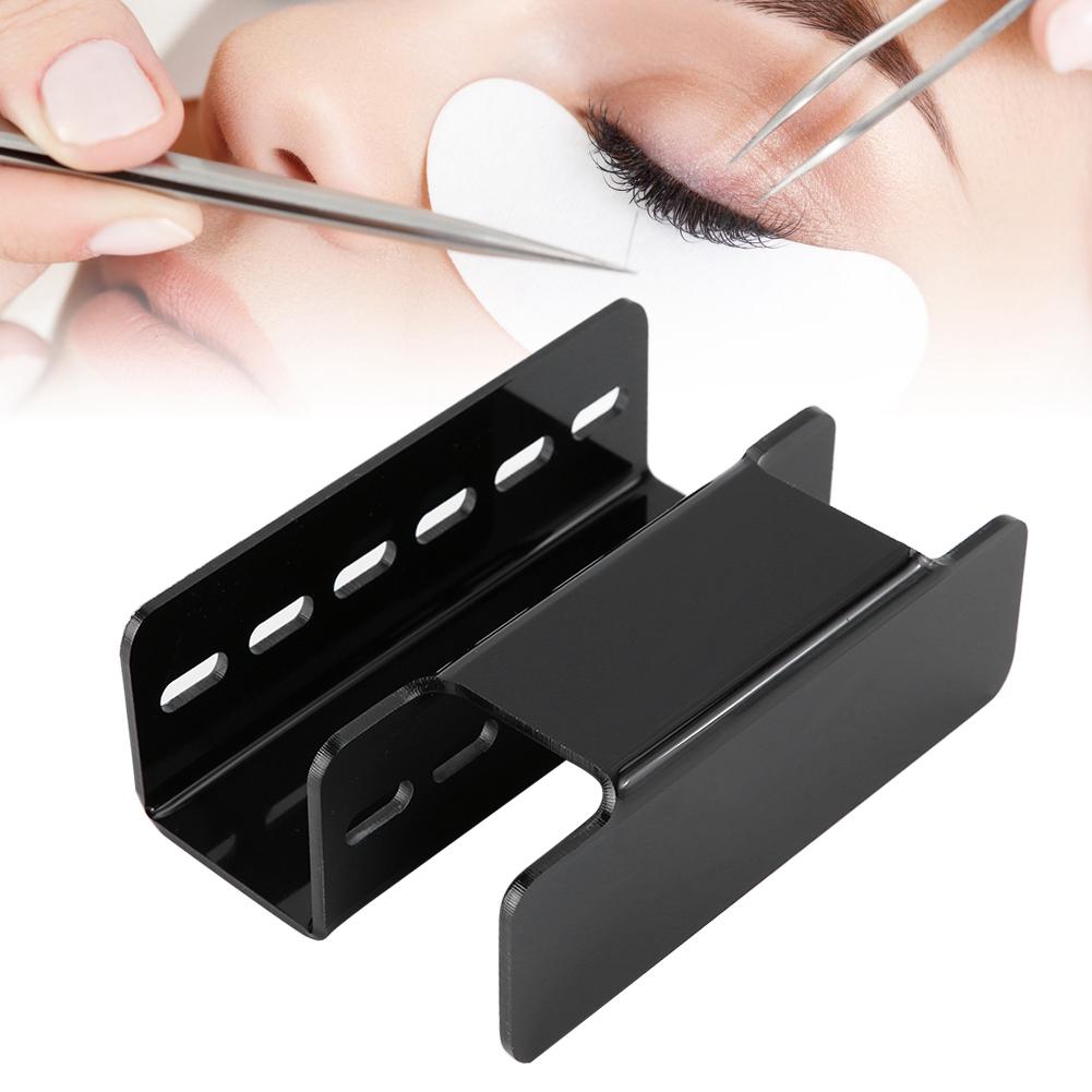 False Eyelashes Grafting Tweezers Stand Holder Rack Eyelash Extension Tweezers (White)
