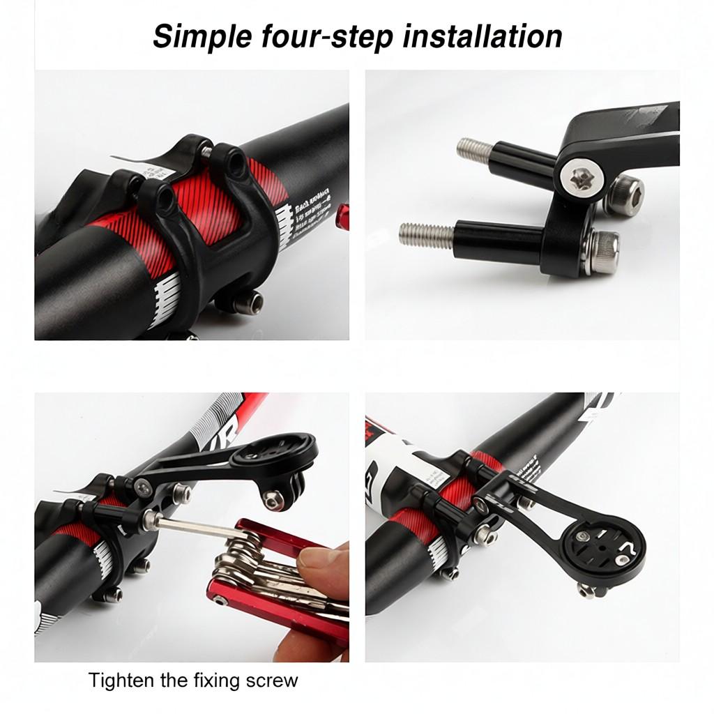 Bike Computer Mount Extend Aluminum Alloy Lightweight Adjustable For Garmin Bryton Cateye Wahoo Bike Computer Bracket