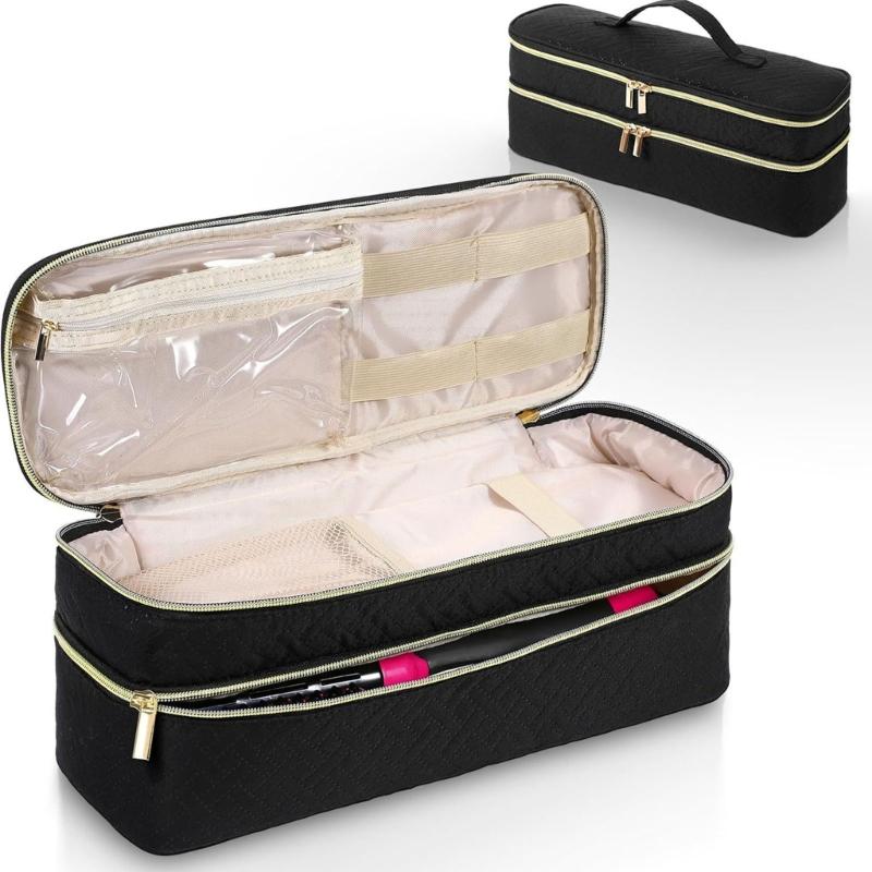 Portable Padded Organizers Bag For Blow Dryer Brushes And Accessories Ideal Travel Companion Delicate Design