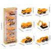 6pcs/set Sliding Engineering Car 1:64 Mini Alloy Toys Car Excavator Crane Bulldozer Construction Model Cars for Boy Kids Gifts