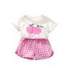Girls' Fruit Print Set - Short Sleeve & Shorts Outfit