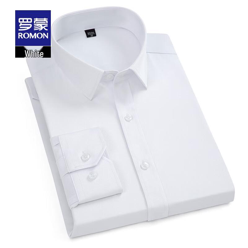 Romon Men s Business Casual Long Sleeve Shirt 41