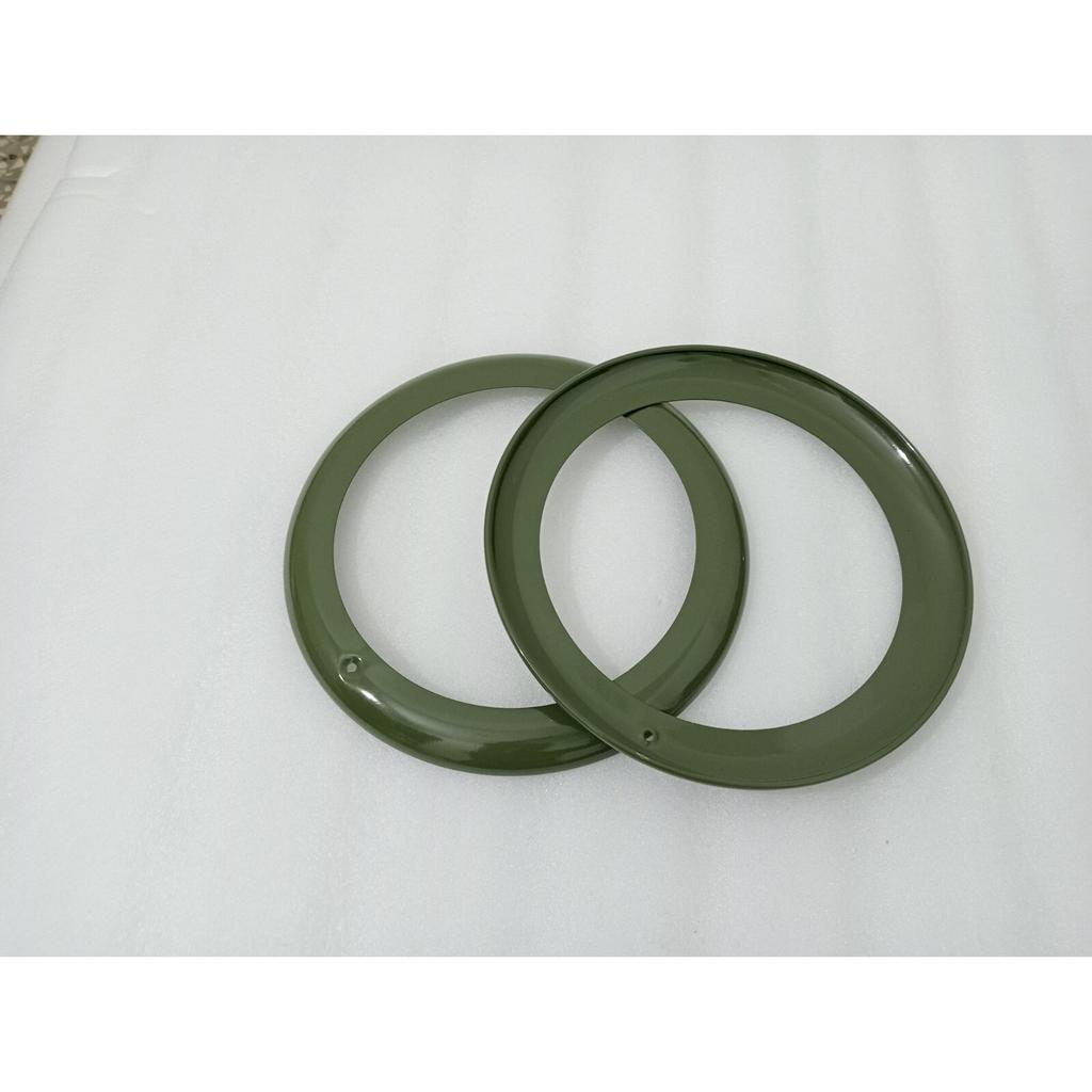 Headlight Outer Bezel Set Military Green Willys 46-53 CJ-2A CJ-3A JEEPS |Fit For