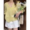 Autumn Korean Fashion Clavicle Shirt for Women
