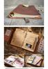 Handcrafted A5 Ring Binder Cowhide Leather Sketchbook - Refillable 