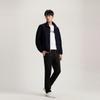 Tommy Hilfiger Color Block Placket Casual Zipper Stand Collar Jacket Men jackets Navy-Blue MW0MW33753