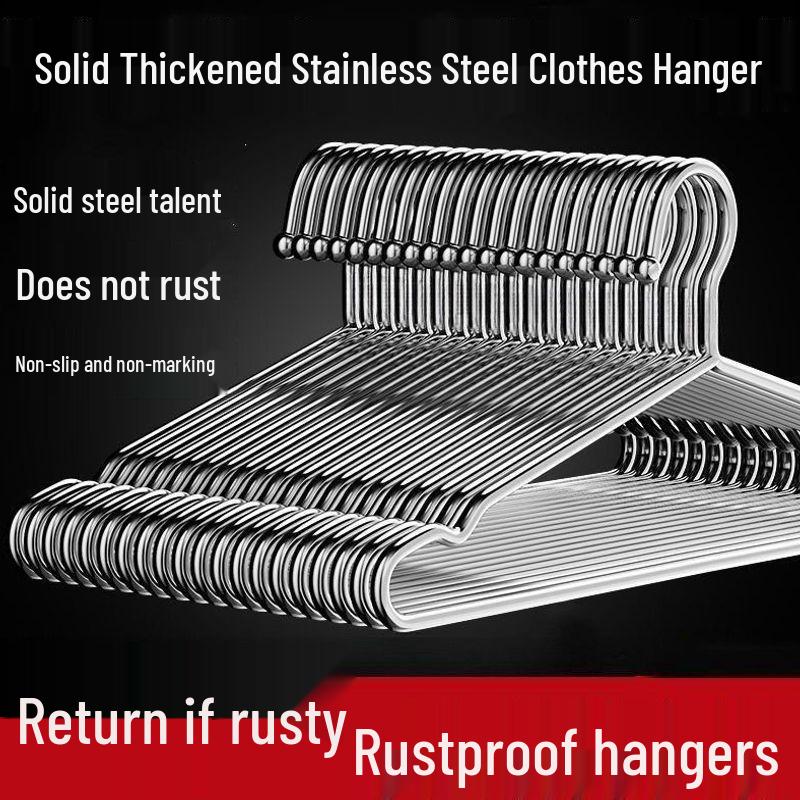 Stainless Steel Thickened Clothes Drying Rack & Hanger