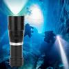 Schwarze Aluminium L2 LED Tauchlampe Stufenlose Dimmfunktion Wasserdichte Unterwasser-Laterne Taschenlampe für