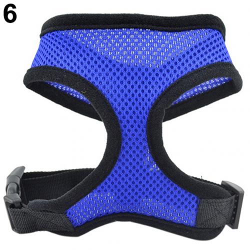 Dog Harness Adjustable Soft Breathable Dog Harness and Leash Set Nylon Mesh Vest Harness for Dogs Puppy Dogs Collar Chest Strap