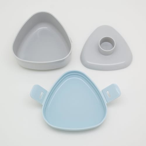 OSK Onigiri Case, Antibacterial Bento Box, 290ml, Chiikawa CKW No.4, with Pressed Mold, Microwave Safe, LS-20, Made in Japan