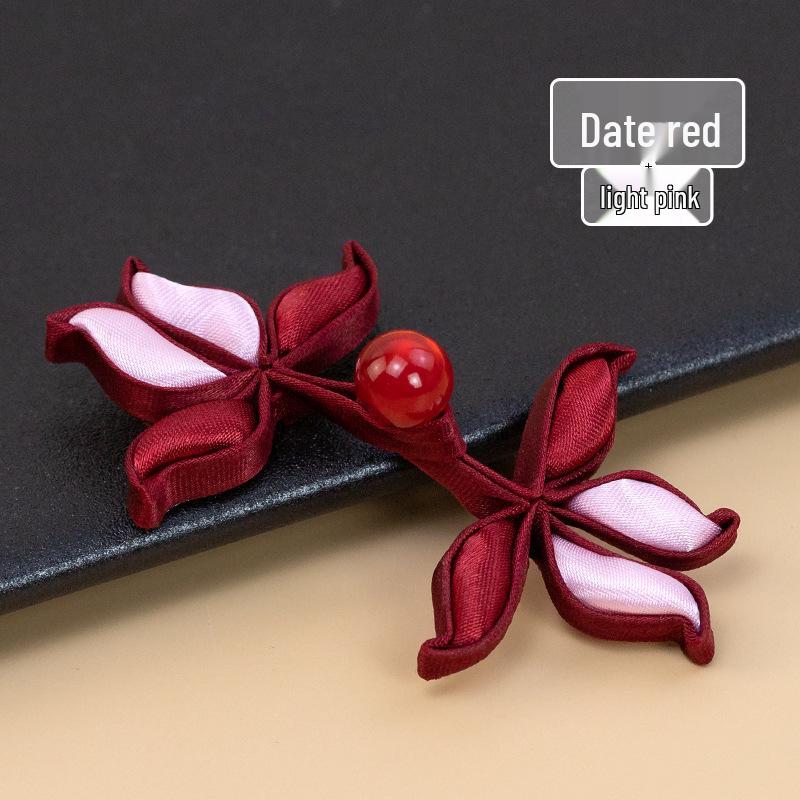 

Нефритовый Лотос Застежка-пуговица Ципао - Аксессуар ручной работы в стиле ретро Ханфу