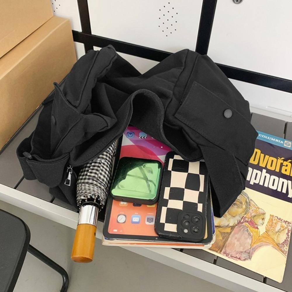 Borse a Spalla/Crossbody in Tela di Grande Capacità Stile Harajuku Borsa da Uomo Ragazzi
