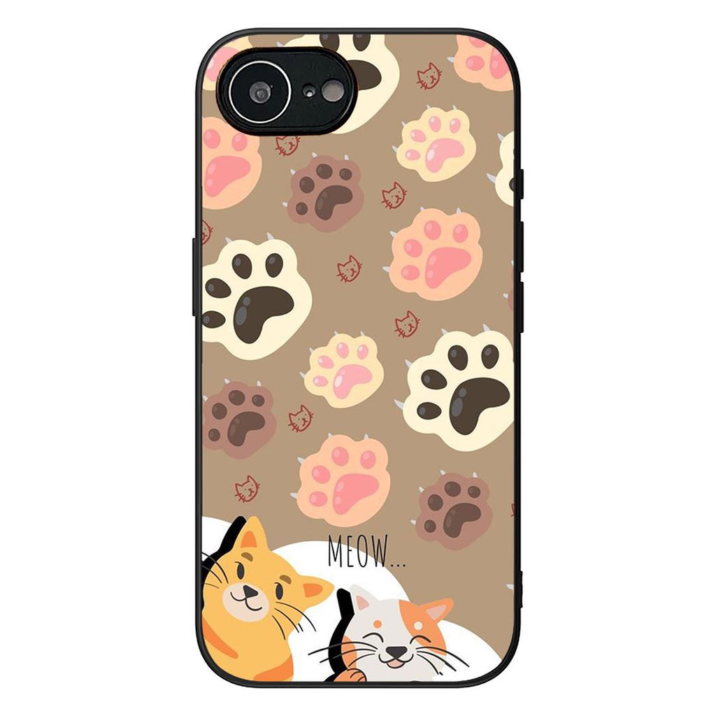 Cute Dog Cartoon Paw Cat Protective Cover for Apple iPhone 12 13 Mini XS 11 Pro Max 7 8 Plus XR SE 2022 SE3 + 8+ Phone Case