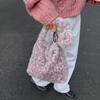 Vintage Leopard Print Plush Crossbody Bag - Women's Autumn/Winter Fashion with Unique Single Compartment Design.