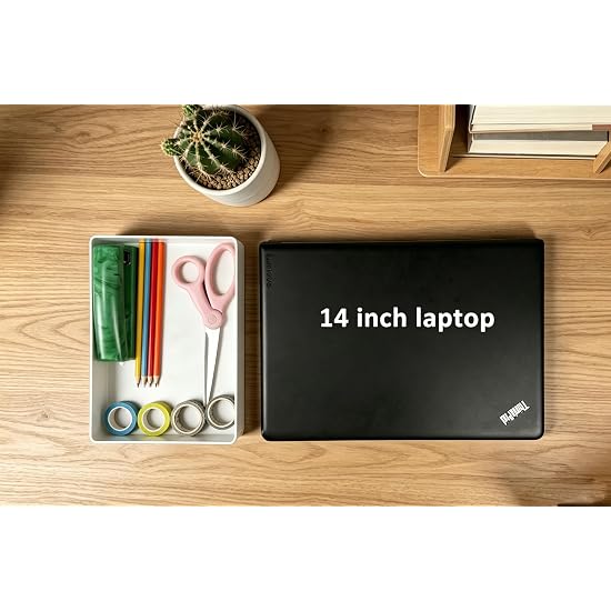 Amazon Basics Accessory Tray, Storage Organizer, Plastic, White, Rectangular, 24cm L x 17cm W x 5cm
