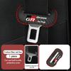 For Toyota Car Seat Belt Buckle Cover Leather Protector Anti-collision Case GR Sport Yaris Chr Auris Rav4 Prius Prado Avensis J33