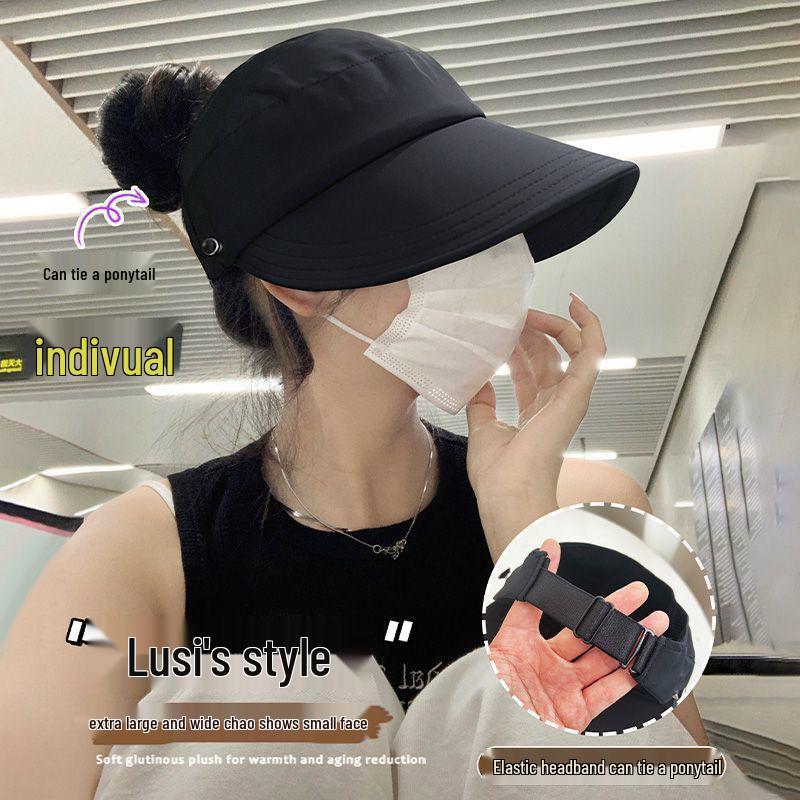 Damski kapelusz przeciwsłoneczny na całą twarz na lato: Oddychający, Chroniący przed promieniowaniem UV, Ochrona szyi, Uczucie chłodu do jazdy na rowerze na świeżym powietrzu.