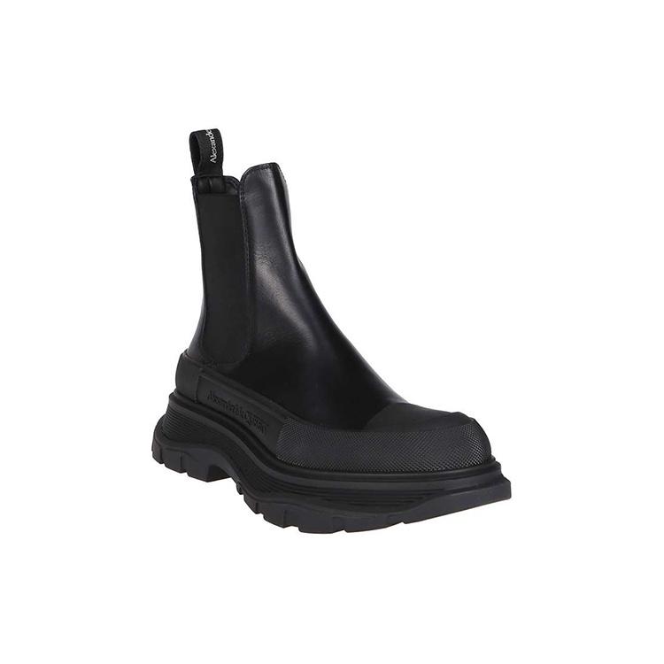 (WMNS) Alexander McQueen Chelsea Tread Ankle Boot 'Black' Women's 635714WHZ611081